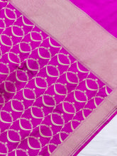 Load image into Gallery viewer, Pink Handwoven Banarasi Pure Silk Dupatta
