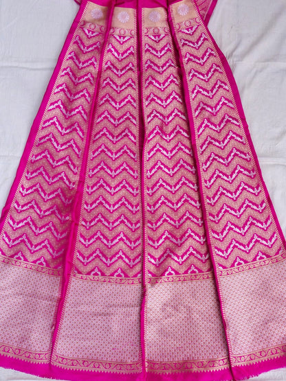 Siya Purple Handwoven Pure Silk Banarasi Lehenga