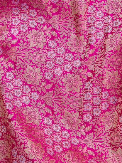 Siya Purple Handwoven Pure Silk Banarasi Lehenga