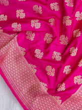 Load image into Gallery viewer, Pink Handwoven Banarasi Pure Silk Dupatta
