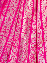 Load image into Gallery viewer, Pink Handwoven Pure Silk Banarasi Lehenga
