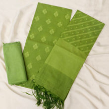 Load image into Gallery viewer, Green Banarasi Cotton Suit Set
