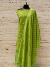 Load image into Gallery viewer, Green Banarasi Cotton Suit Set
