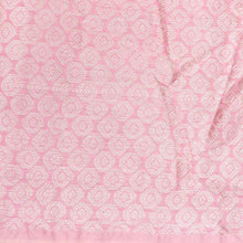 Load image into Gallery viewer, Light Pink Cotton Adha Jaal Pattern Woven Banarasi Saree
