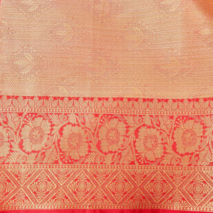 Kota Check Yellow Jaal Woven Banarasi Saree