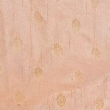 Millenial Pink Buti Organza Banarasi Saree with Meenakari