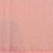Load image into Gallery viewer, Light Pink Cotton Floral Jaal Pattern Woven Banarasi Saree
