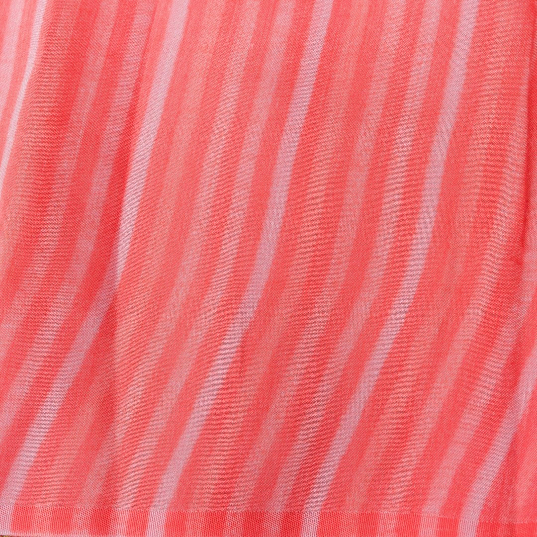 Beige Striped Pure Tissue Silk Saree