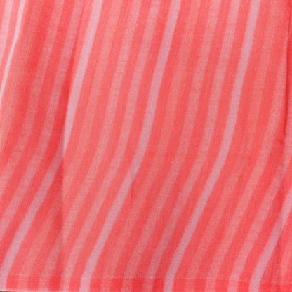 Beige Striped Pure Tissue Silk Saree