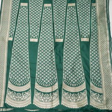 Load image into Gallery viewer, Green Handwoven Pure Silk Banarasi Lehenga
