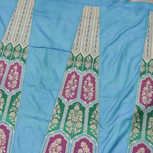 Load image into Gallery viewer, Blue Handwoven Pure Silk Banarasi Meenakari Lehenga
