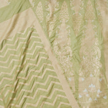 Load image into Gallery viewer, Pista Green Handwoven Pure Silk Banarasi Lehenga
