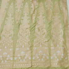 Load image into Gallery viewer, Pista Green Handwoven Pure Silk Banarasi Lehenga
