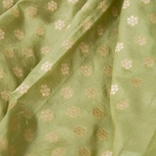 Load image into Gallery viewer, Pista Green Handwoven Pure Silk Banarasi Lehenga
