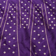 Load image into Gallery viewer, Purple Sona Rupa Handwoven Pure Silk Banarasi Lehenga
