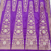 Load image into Gallery viewer, Purple Sona Rupa Handwoven Pure Silk Banarasi Lehenga
