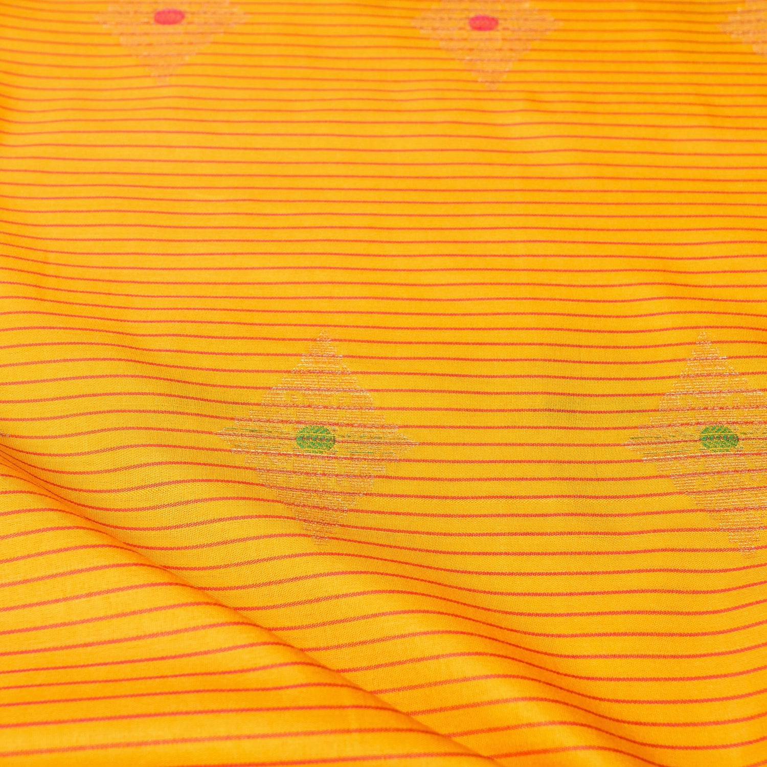 Yellow Banarasi Soft Silk Saree with Contrast Border