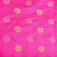Load image into Gallery viewer, Pink Tanchoi Banarasi Saree with Floral Butas
