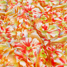Load image into Gallery viewer, Yellow Tussar Silk Floral Digital Print Banarasi Saree
