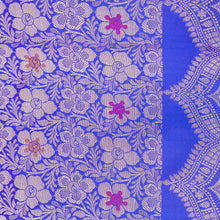 Load image into Gallery viewer, Lapis Blue Butidar Banarasi Saree with Meenakari
