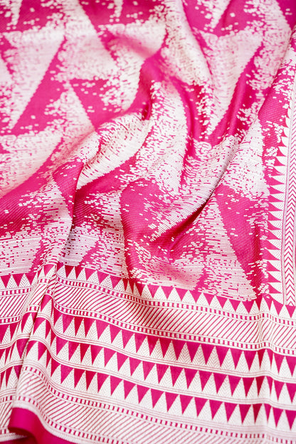 Red Handwoven Pure Kataan Silk Banarasi Saree