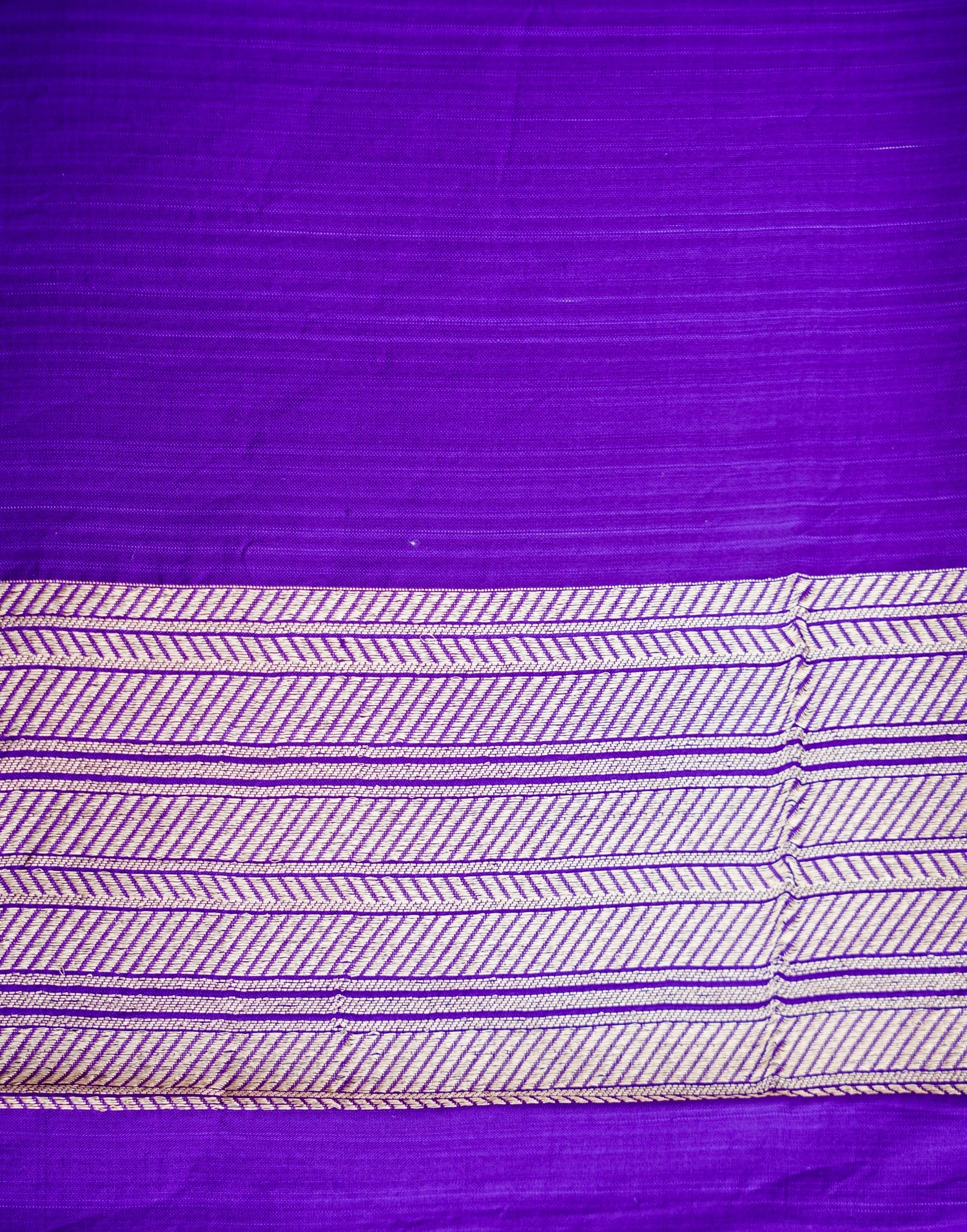 Purple Handwoven Pure Kataan Silk Banarasi Saree