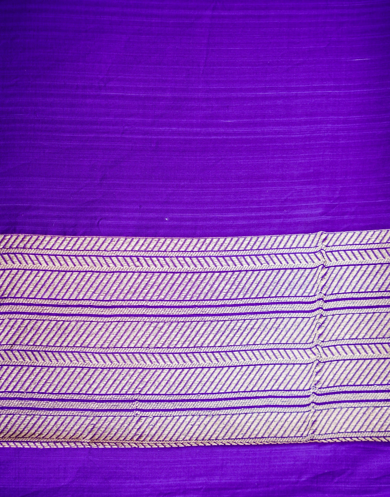 Purple Handwoven Pure Kataan Silk Banarasi Saree