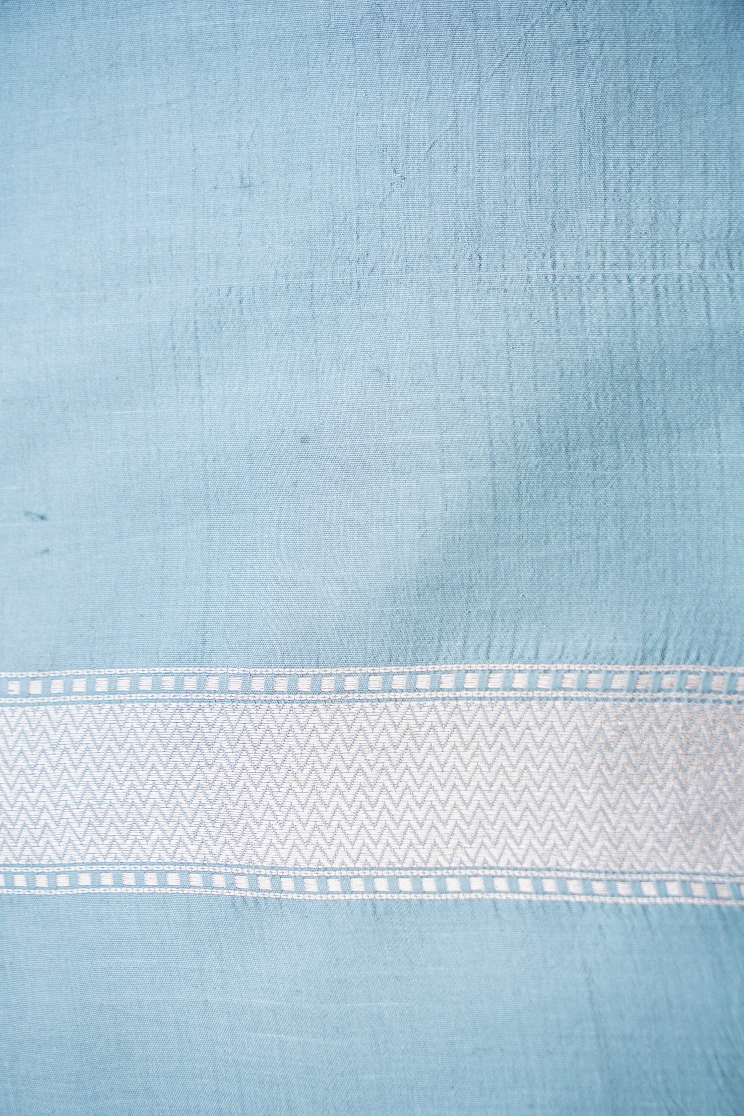 Light Blue Handwoven Pure Kataan Silk Kadhua Brocade Banarasi Saree