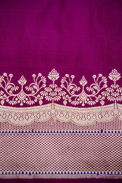 Yellow Handwoven Pure Kataan Kadhiyal Banarasi Saree