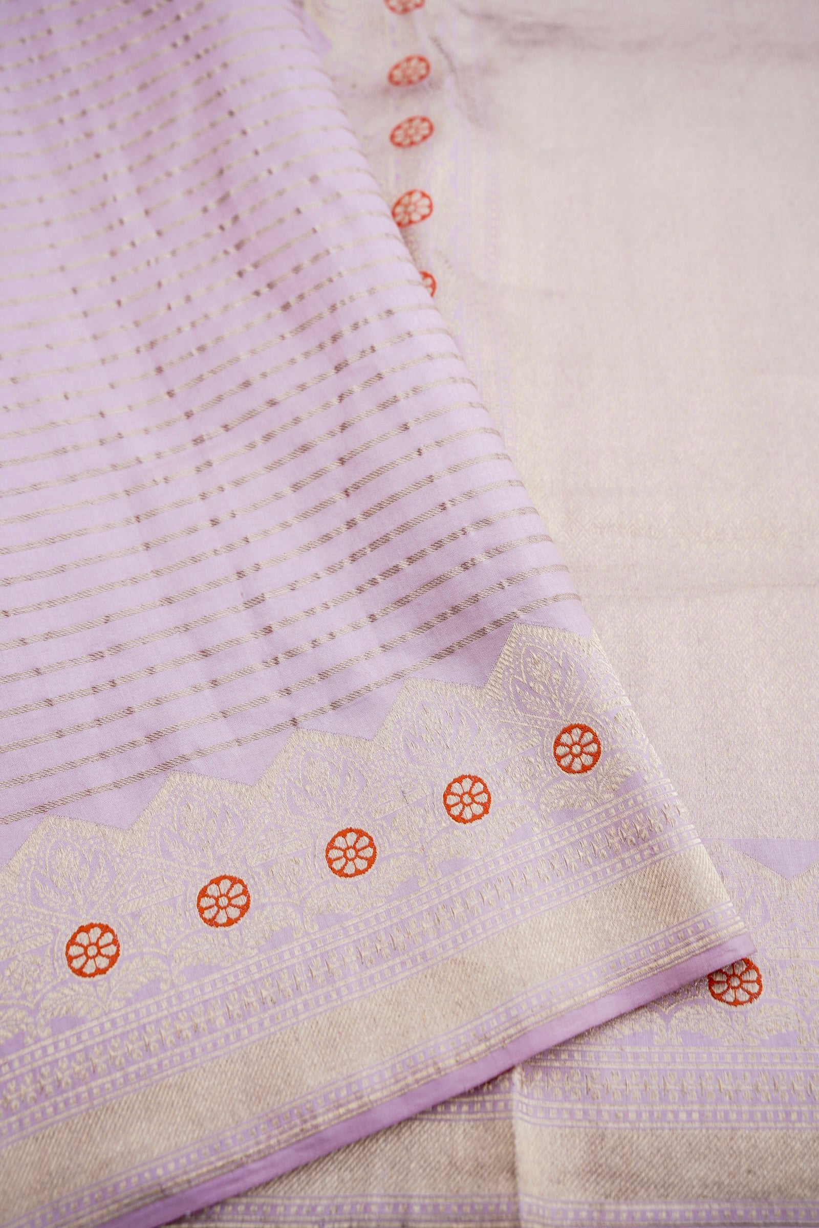Pink Handwoven Pure Kataan Silk Banarasi Saree
