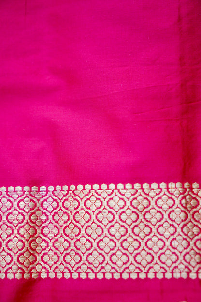 Handwoven Pure Kataan Silk Kadhua Buti Shikaargah Benarasi Saree