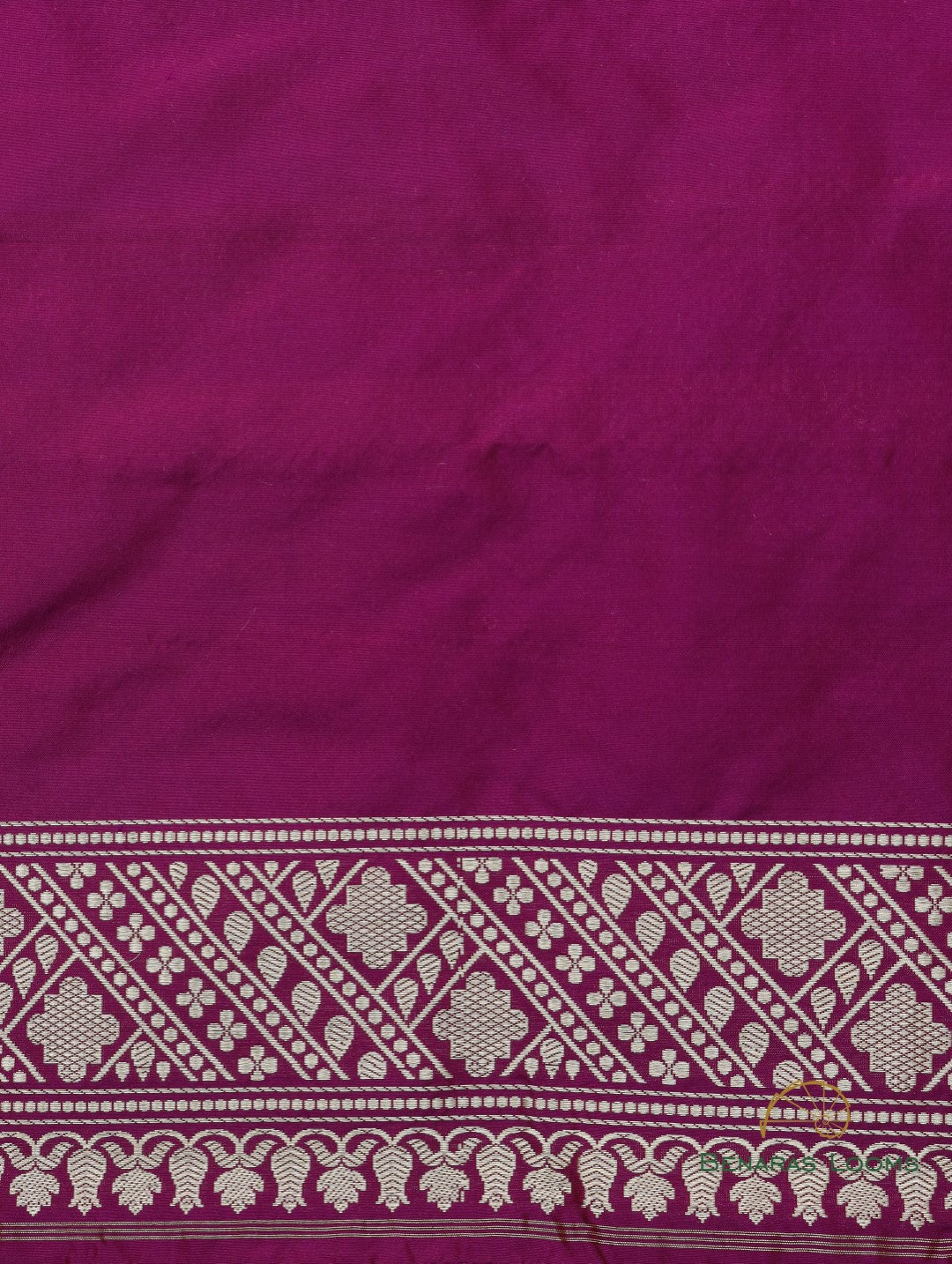 Wine Handloom Pure Kataan Silk Kadhua Jangla Banarasi Saree
