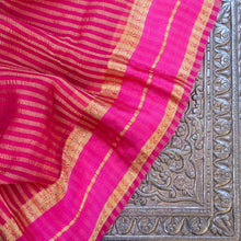 Load image into Gallery viewer, Pink Pure Tissue Banarasi Saree
