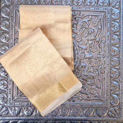 Dyeable Pure Tissue Kora Banarasi Dupatta