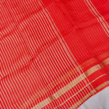 Red Pure Tissue Banarasi Saree