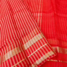 Load image into Gallery viewer, Red Pure Tissue Banarasi Saree
