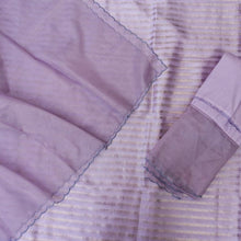 Load image into Gallery viewer, Lavender Pure Silk Banarasi Tissue Unstitched Suit Fabric
