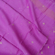 Load image into Gallery viewer, Lilac Chanderi Silk Unstitched Banarasi Suit Fabric
