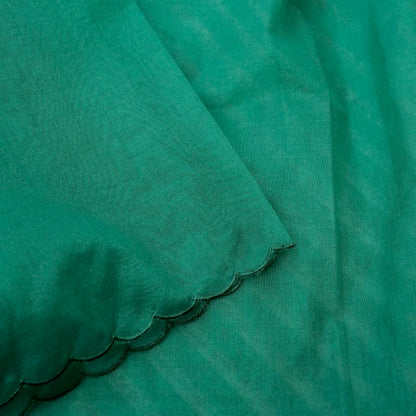 Green Pure Silk Banarasi Tissue Unstitched Suit Fabric