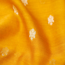 Load image into Gallery viewer, Yellow Chanderi Cotton Unstitched Banarasi Suit Fabric
