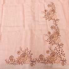 Load image into Gallery viewer, Peach Linen Silk Printed Unstitched Suit Fabric
