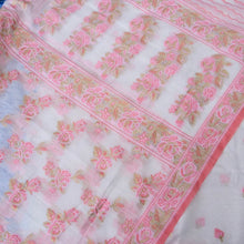 Load image into Gallery viewer, Ivory Cotton Silk Banarasi Unstitched Suit Fabric
