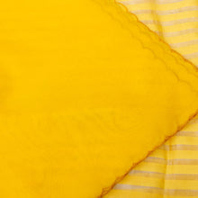 Load image into Gallery viewer, Yellow Pure Silk Banarasi Tissue Unstitched Suit Fabric
