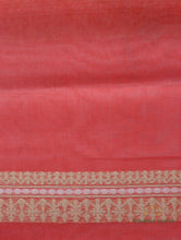 Load image into Gallery viewer, Peach Handloom Cotton Butidar Banarasi Saree

