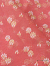 Load image into Gallery viewer, Peach Handloom Cotton Butidar Banarasi Saree
