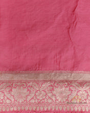 Load image into Gallery viewer, Pink Handwoven Banarasi Jangla Saree
