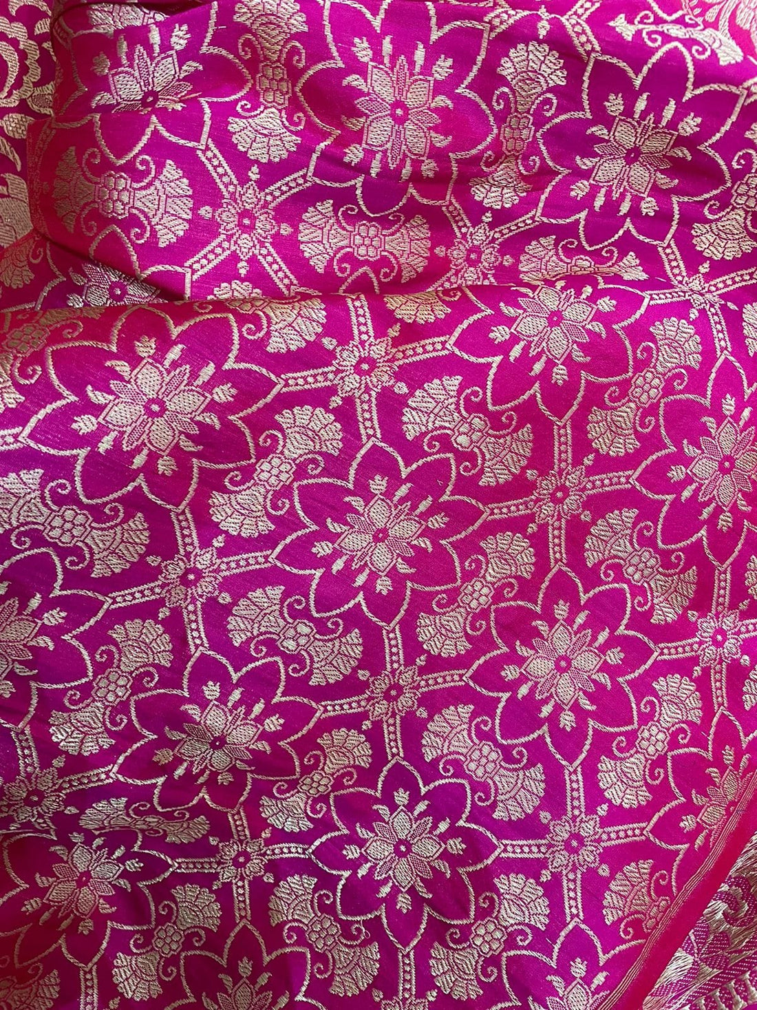 Kamalini Handwoven Pure Silk Banarasi Lehenga Panels
