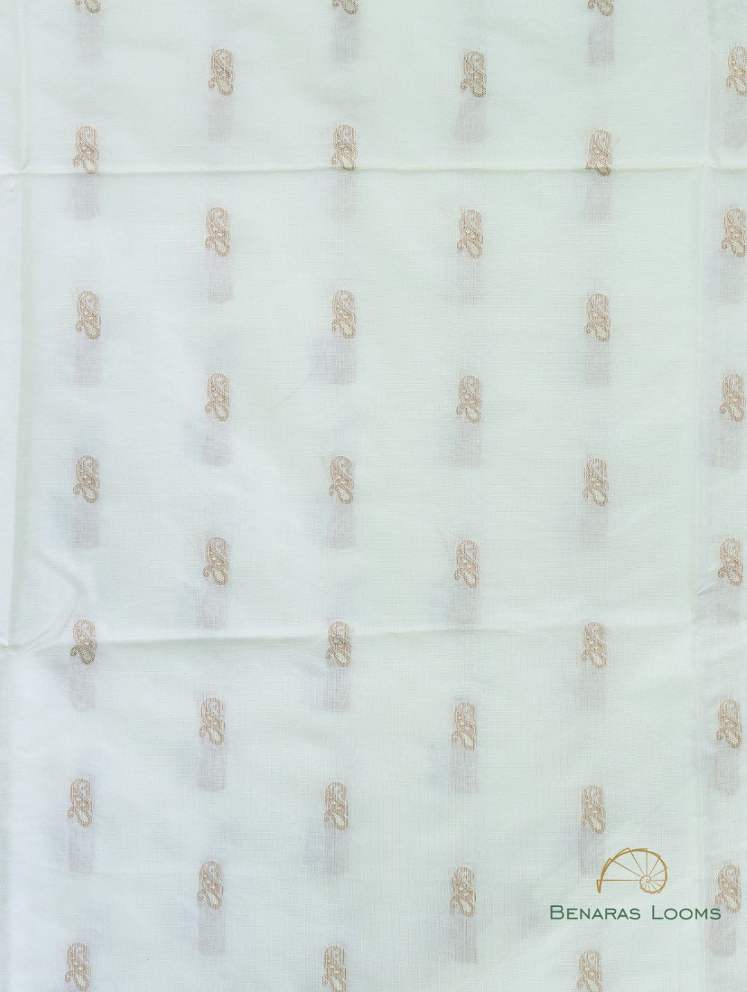 White Handwoven Pure Kataan Silk Kadhua Fabric