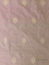 Load image into Gallery viewer, Mauve Handwoven Pure Silk Banarasi Fabric
