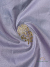 Load image into Gallery viewer, Grey Handwoven Pure Silk Fabric
